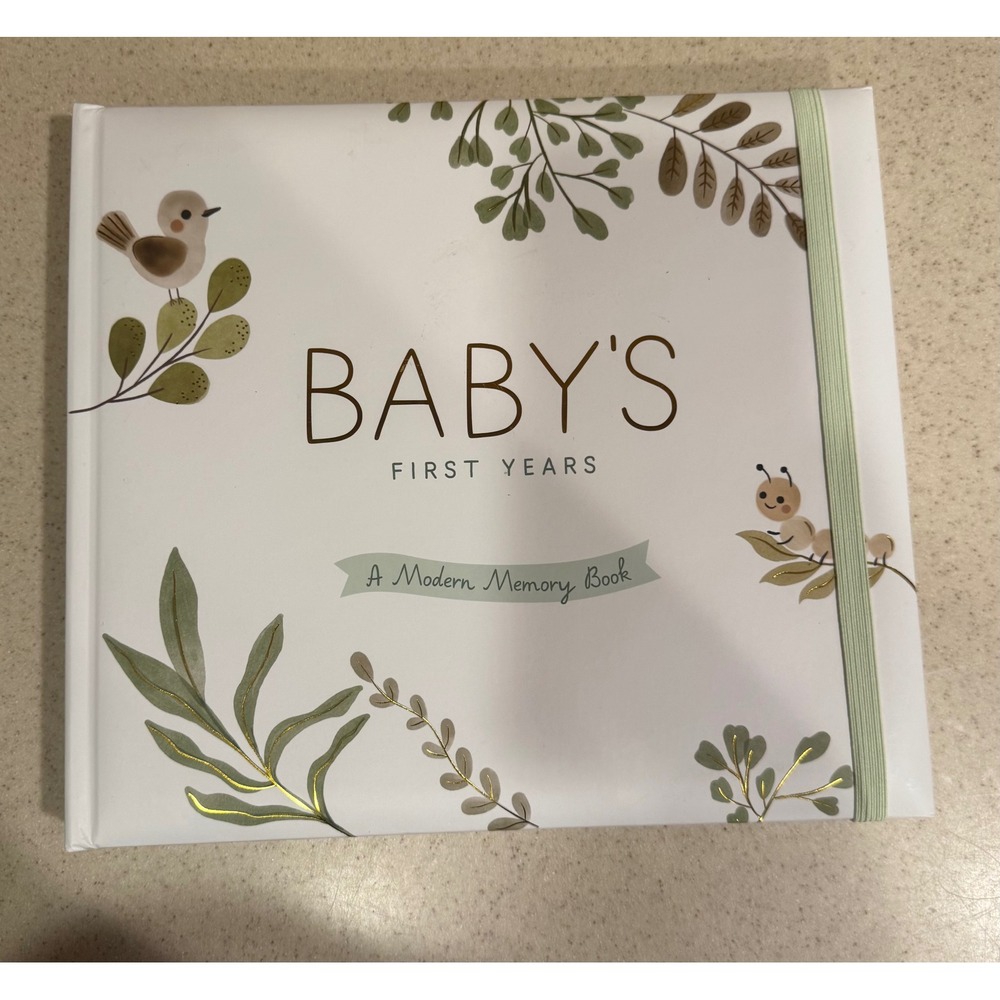 Pearhead Baby's First Years Modern Memory Book Woodland Journal New